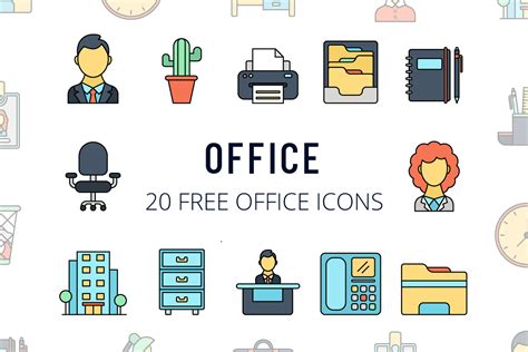 Office Vector Free Icon Set - GraphicSurf.com