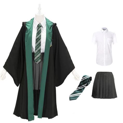 Harry Potter Slytherin School Uniform Cosplay Costume Set YC23626 in ...