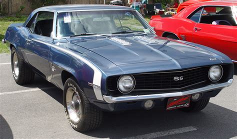 1969 Chevrolet Camaro SS 396 - Blue - Front Angle