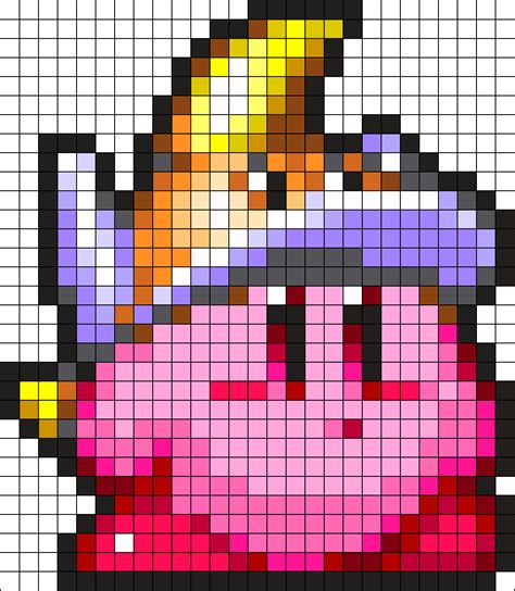 Cutter Kirby Perler Bead Pattern | Bead Sprites | Characters Fuse Bead ...