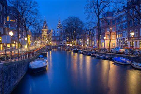 Amsterdam Night Canal - Free photo on Pixabay