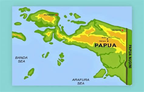 Gambar Peta Pulau Papua Dan Maluku - IMAGESEE