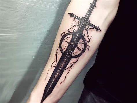 Excalibur the Mythical: King Arthur Sword Tattoo + Designs