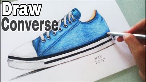 Vẽ giày converse. - YouTube