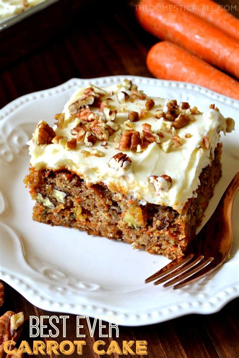 The Best Ever Carrot Cake with Cream Cheese Frosting | The Domestic Rebel