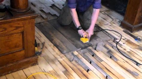 Patching Old Furnace Vent in a Wood Floor - YouTube