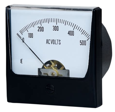 GRAINGER APPROVED Analog Panel Meter, AC Voltage, 0-500 AC V - 12G411 ...