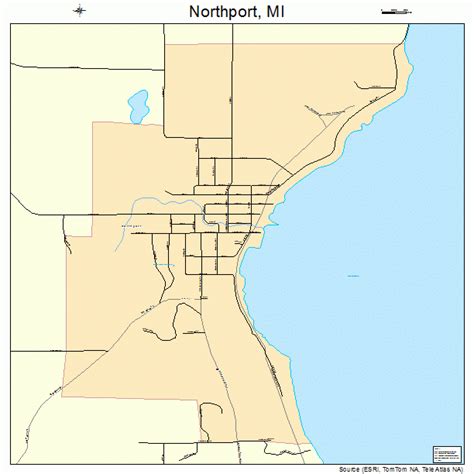 Northport Michigan Street Map 2658740