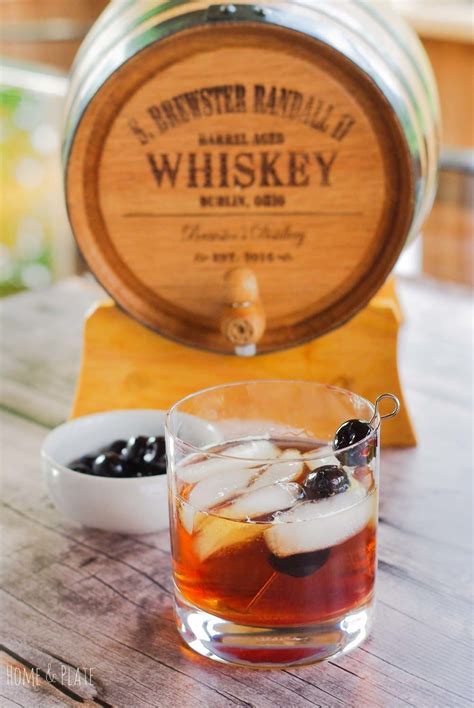 How to Make a Barrel Aged Manhattan Cocktail - Home & Plate