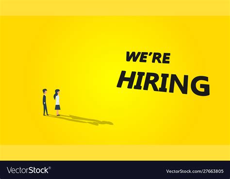 Were hiring business background job career Vector Image