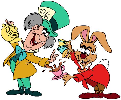 March Hare & Mad Hatter Clip Art Images | Disney Clip Art Galore