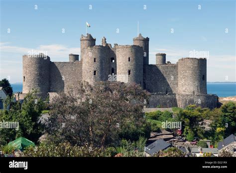 Harlech Castle in Gwynedd, North Wales Stock Photo - Alamy