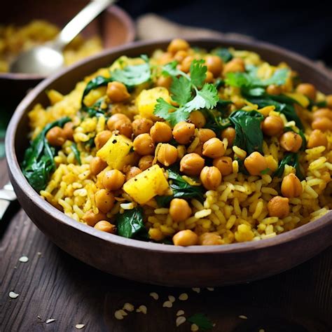 Gaba Rice with Curried Chickpeas - Sattvic Recipes