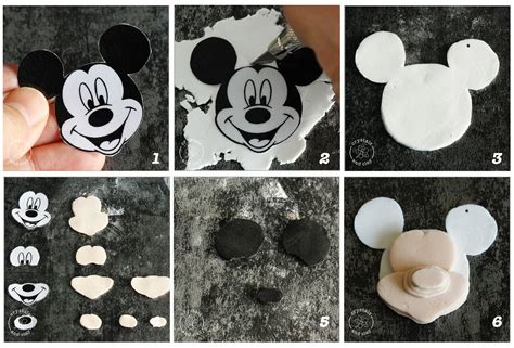 How to make a polymer clay Mickey Mouse | Polymer clay disney, Polymer clay, Polymer clay tutorial