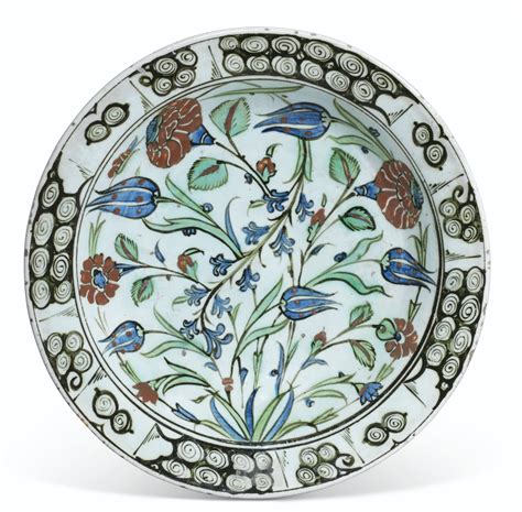 TWO IZNIK POTTERY DISHES