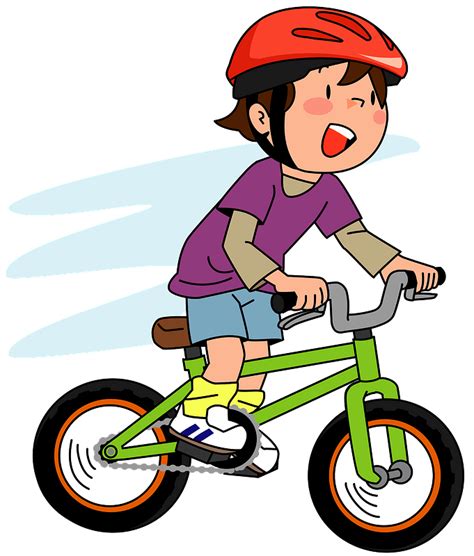 Clipart Of Riding A Bike