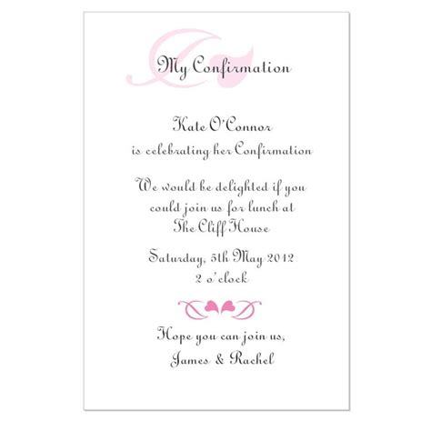 Free Printable Confirmation Invitation Template - Printable Templates