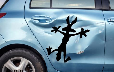 Wile E Coyote Hitting Wall Vinyl Decal Sticker Car Truck | Etsy