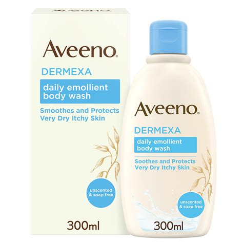 Buy Aveeno Dermexa Daily Emollient Body Wash, With Soothing Oat Complex and Ceramides, Suitable ...