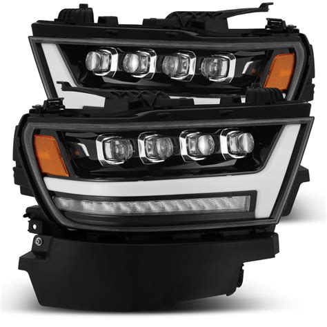 AlphaRex Quad 3D LED Projector Headlights Ram 1500 [Nova Series - Sequ ...