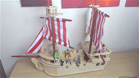 Lets Play With The Early Learning Center Giant Wooden Pirate Ship Toy ...