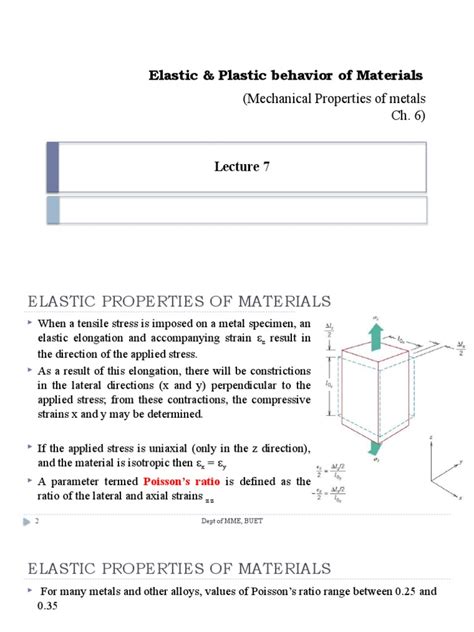 Lecture 4-Mechanical Properties of Metals | PDF | Deformation (Engineering) | Yield (Engineering)