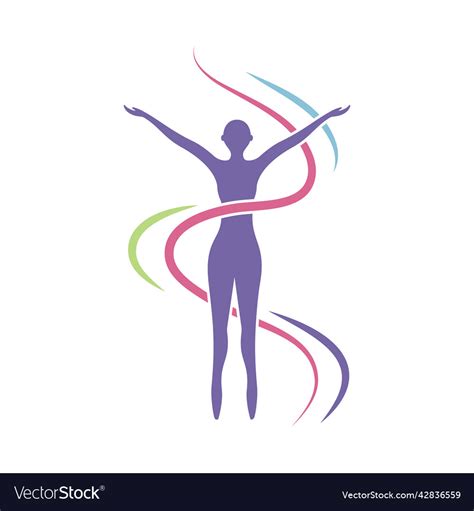 Woman healthy logo Royalty Free Vector Image - VectorStock