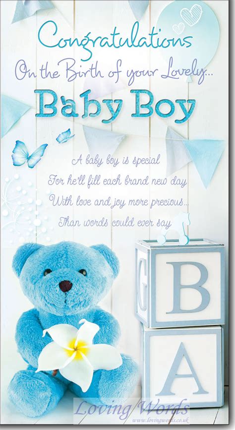 Baby Boy Birth | Greeting Cards by Loving Words