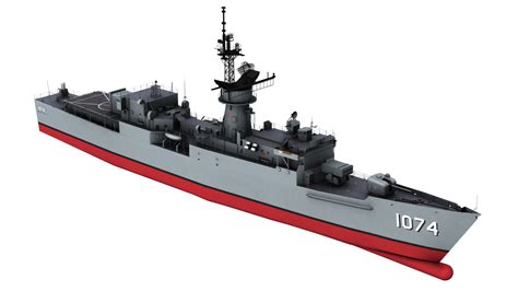 3D frigate navy cold model - TurboSquid 1331947