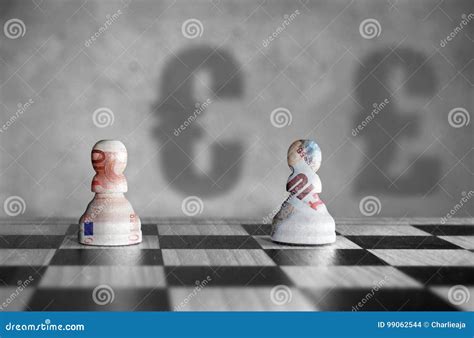 Euro Versus Pound Currency Concept Stock Photo - Image of shadow, financial: 99062544