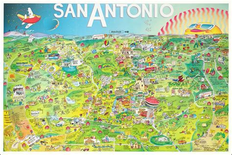 Pictorial Map of San Antonio 1988 : sanantonio