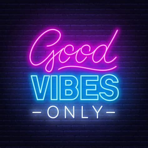 Good Vibes Only | Neon words, Neon quotes, Neon signs