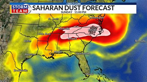 Saharan dust in Gulf of Mexico could impact North Carolina beginning on Friday | CBS 17