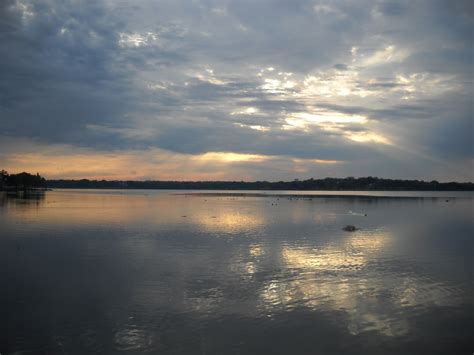 White Rock Lake, Dallas, Texas: After the Storm, the Sunset at White ...