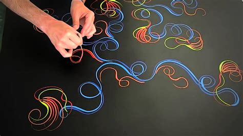 Pinstriping scrolling, how to do. Learning by doing. - YouTube