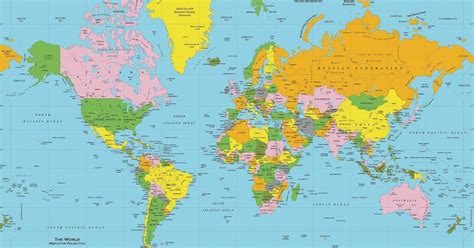 Learning Geology: World Map: Political and Physical