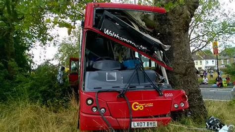 East London bus crash: 12 people injured after single decker smashes ...