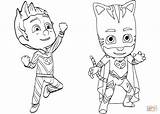 Pj Mask Coloring Pages Gecko  Tobanga Colors sketch template