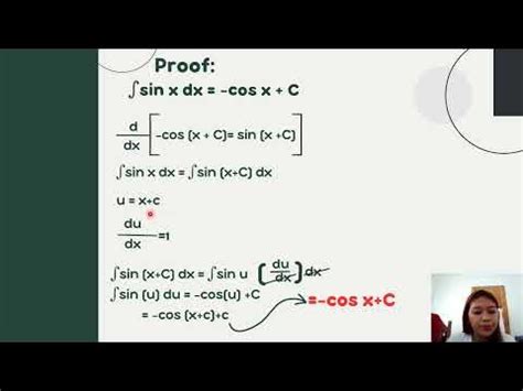 Antiderivative of Sine and Cosine Function - YouTube