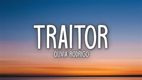 Olivia Rodrigo - traitor (Lyrics) Chords - Chordify