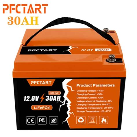 LIFEPO4 BATTERY 12V 30Ah Lithium Iron Phosphate Deep Cycle BMS Home RV Camping $119.25 - PicClick