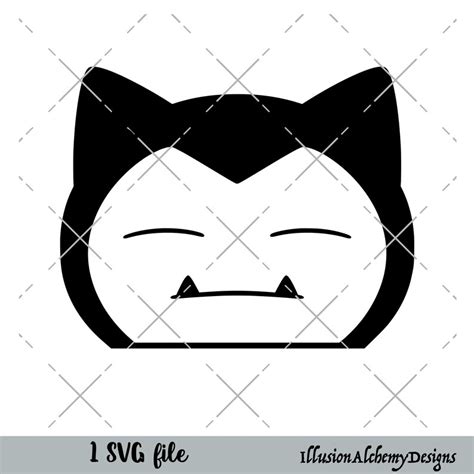 Snorlax Head SVG - Etsy