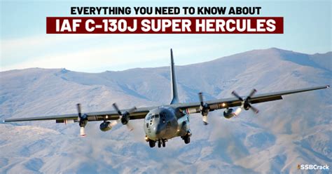 Everything you need to know about: IAF C-130J Super Hercules