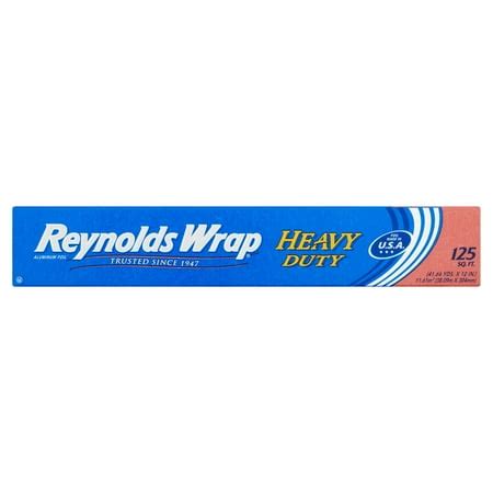 Reynolds Wrap Heavy Duty Aluminum Foil, 125 sq ft - Walmart.com