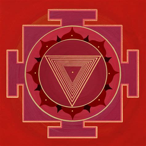 Tripura Bhairavi YANTRA Art Print 5x5 Inches : Yantra Print - Etsy Australia