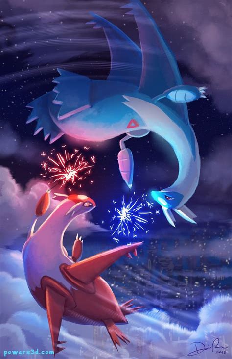 Latios and Latias Art Print #pokemon #pokemongo #animation #fanart #art ...