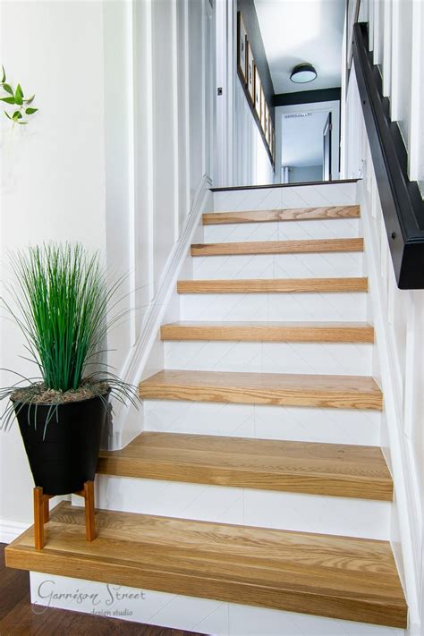 Contemporary Wood Stair Risers