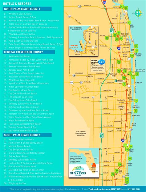 Palm Beach Hotel Map | Beach Map