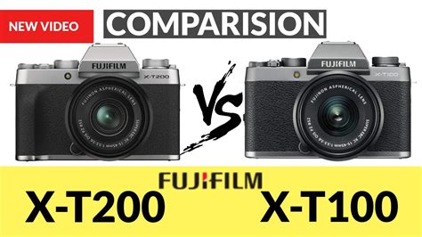 Fujifilm X-T200 vs Fujifilm X-T100, Comparision Side by side - YouTube