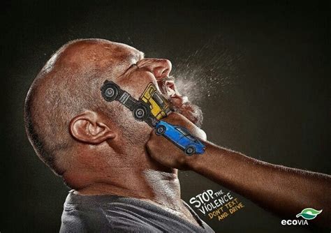 #Creativa #campaña para prevenir los accidentes de tránsito. #publicidad | Publicidad impresa ...